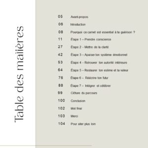 Les 7 étapes de guérison du lien traumatique